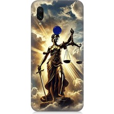 Xiaomi Redmi Note 7 Pro Uyumlu Adaletin Gücü Parlıyor  Desenli Silikon Kılıf