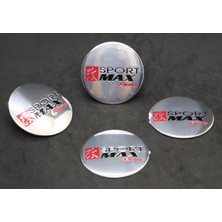 Jant Göbek Arma Ithal Metal Sticker Sportmax Racing Dizayn
