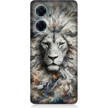 Xiaomi Redmi Note 11E Uyumlu Aslan Asaletin Sessiz Gücü  Desenli Silikon Kılıf