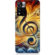 Xiaomi Redmi Note 11 Pro Uyumlu Müzikte Alevin Gücü  Desenli Silikon Kılıf