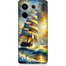 Xiaomi Redmi Note 13 Pro 5g Uyumlu Alevde Yelkenli Gücü  Desenli Silikon Kılıf