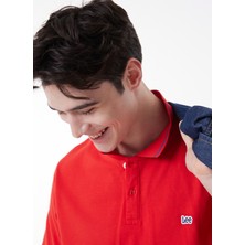 Lee Erkek Kırmızı Polo Tişört