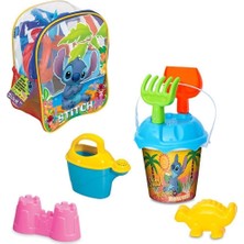 Çok Renkli Stitch Resimli Sırt Çantası ve Plaj Seti, Eğlenceli ve Şık Tasarım