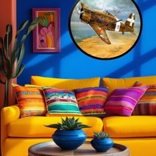 Modern Tasarım Kanvas Saat 919