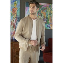  Erkek Bej Mevsimlik Worker Dynamic Fit Gömlek Ceket