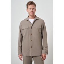  Erkek Vizon Worker Gömlek Ceket