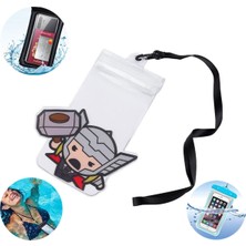 Renkli Çocuk Temalı Şeffaf Su Geçirmez Telefon Kılıfı, Eğlenceli ve Koruyucu Kullanım