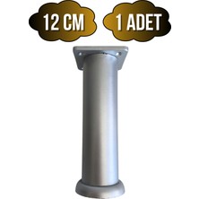Plastik Gümüş Ayarlı Ayak Mobilya Masa ve Dolap AYAĞI(12CM - 15CM)(GÜMÜŞ - Gri)