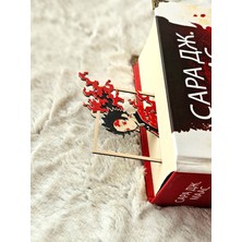 1 Adet Tanjiro Kitap Ayracı | Alevli Şeffaf Çerçeve Anime Ayraç