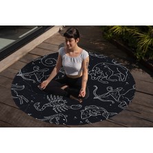 Yoga, Meditasyon,burçlar ve Mandala Temalı,  Meditasyon, Salon, Mutfak, Oturma Odasıı Halısı 82