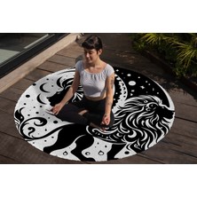 Yoga, Meditasyon,burçlar ve Mandala Temalı,  Meditasyon, Salon, Mutfak, Oturma Odasıı Halısı 50