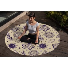 Yoga, Meditasyon,burçlar ve Mandala Temalı,  Meditasyon, Salon, Mutfak, Oturma Odasıı Halısı 81
