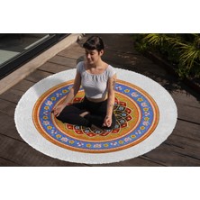 Yoga, Meditasyon,burçlar ve Mandala Temalı,  Meditasyon, Salon, Mutfak, Oturma Odasıı Halısı 34