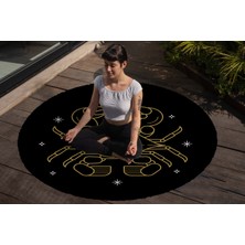 Yoga, Meditasyon,burçlar ve Mandala Temalı,  Meditasyon, Salon, Mutfak, Oturma Odasıı Halısı 35