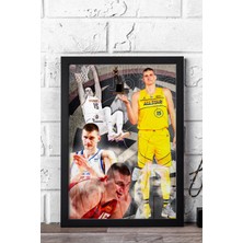 Nikola Jokic All Star Mvp Çerçeveli Tablo - Basketbol Nba Posteri Tablo