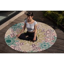 Yoga, Meditasyon,burçlar ve Mandala Temalı,  Meditasyon, Salon, Mutfak, Oturma Odasıı Halısı 04
