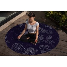 Yoga, Meditasyon,burçlar ve Mandala Temalı,  Meditasyon, Salon, Mutfak, Oturma Odasıı Halısı 85