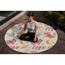 Yoga, Meditasyon,burçlar ve Mandala Temalı,  Meditasyon, Salon, Mutfak, Oturma Odasıı Halısı 101