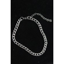 Klasik Model Gümüş Renk Erkek Bileklik - EBJ250705W36425