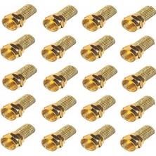 Anktek 20 Adet Gold F Konnektör Standart 18 mm