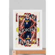Nikola Jokic Çerçeveli Tablo - Joker Basketbol Nba Posteri Tablo