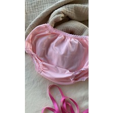 Bebek Penye Süslü Dantelli Fırfırlı Elbise Altı Külodu Bebek Bezi Kılıfı