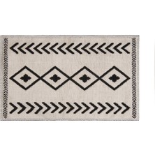 Evidea Soft Antik 2'li Banyo Paspası - Ekru - 60X100 cm + 50X60 cm