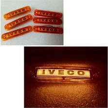 (6 x Adet ) 1 Set Isim Logo Parmak Lamba 12V & 24V Iveco Sarı