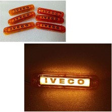 (6 x Adet ) 1 Set Isim Logo Parmak Lamba 12V & 24V Iveco Sarı