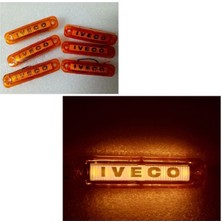 (6 x Adet ) 1 Set Isim Logo Parmak Lamba 12V & 24V Iveco Sarı