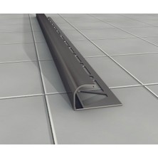 10 mm Alm. Seramik Dış Köşe Profili Mat Gri 2.7m Boy