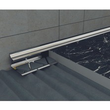 12 mm Alm. Seramik Iç Köşe Profili Mat Siyah 2.7m Boy