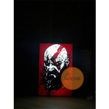 Turuncuhane Kratos God Of War Playstation Masaüstü Gece Lambası Gamer Yayıncı Aksesuarı Dekor