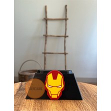 Turuncuhane Iron Man Tony Stark Logolu Kol Standı Ps5 Dualsense Ps4 Dualshock Gamer Aksesurarı