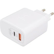 Weko WK-21446 S11-UC 25 Watt 3.0 Amper Type-C + USB Telefon Şarj Başlık Adaptörü
