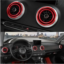 Ceymstech Audi Torpido Hava Konsol Çıkışı Trim Iç Halka Kapak A1 A3 2014-2019 Q2 2018-2022 4 Adet