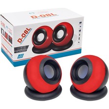 Magicvoice D-08L 1+1 USB Mini Oval Hoparlör - Speaker (2*3 Watt - 4 Ohm)