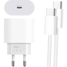 Powerway RXS27 20W Type-C Şarj Adaptörü - Kablo Seti (Apple 15 Pro-Pro Max Uyumlu)