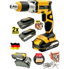 Iki Akülü Otomatik Metal ve Alçıpan Vidalama, Hızlı Şarjli, Güçlü ve Kullanışlı