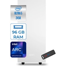 Zetta Minix H210 Intel Core Ultra 5 245K 96GB (6400MHZ) Ddr5 1tb 7100/6000MB/S SSD Intel Arc Grafik Windows 11 Pro 500W Kompakt Is Bilgisayari ZETMINKIP21018