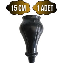 Tombul Siyah 15CM Plastik Ayak Mobilya Masa ve Dolap AYAĞI(SİYAH)(15CM)