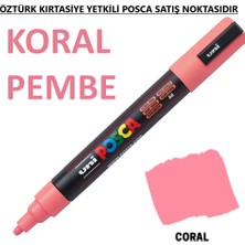 Posca Mercan Pembe Marker Pc-3m (0.9-1.3mm) Poska PC3M Pc - 3m