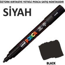 Posca Siyah Marker Pc-5m (1.8-2.5mm) Poska PC5M Pc - 5m