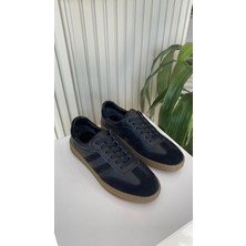 Oslo Unisex Hakiki Deri Sneaker Ayakkabı - Siyah (Iç Dış Deri)