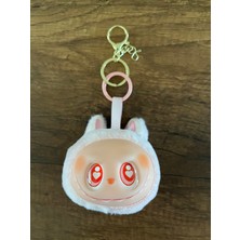 Sevimli Canavar Labubu Charm Anahtarlık Çanta Süsü Peluş Pelüş Oyuncak Yumuşak