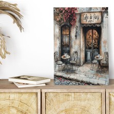 Cafe De Paris No:11 Retro Vintage 18X27 Mdf Ahşap Poster Tablo
