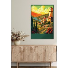 Retro Italya Temalı No:7 18X27 Mdf Ahşap Poster Tablo
