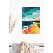 Yağlı Boya Görünümlü Retro Manzara Temalı No:20 18X27 Mdf Ahşap Poster Tablo