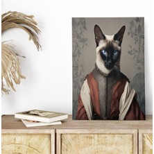 Ortaçağ Kedi Temalı No:11 Retro Vintage 18X27 Mdf Ahşap Poster Tablo