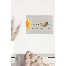 Güneş Sistemi Solar System No:1 18X27 Mdf Ahşap Poster Tablo